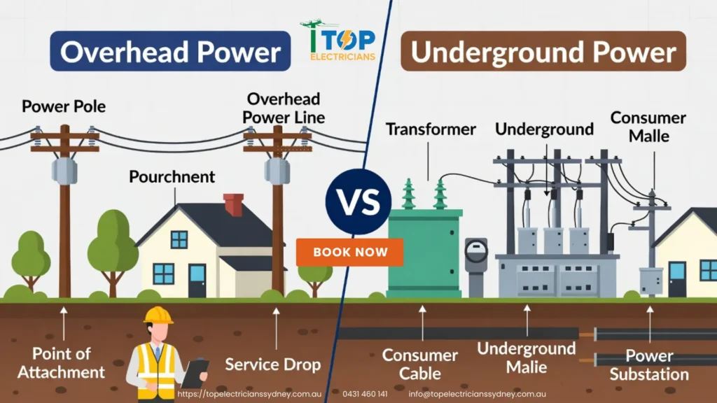Private Power Poles, Overhead & Underground Power Lines