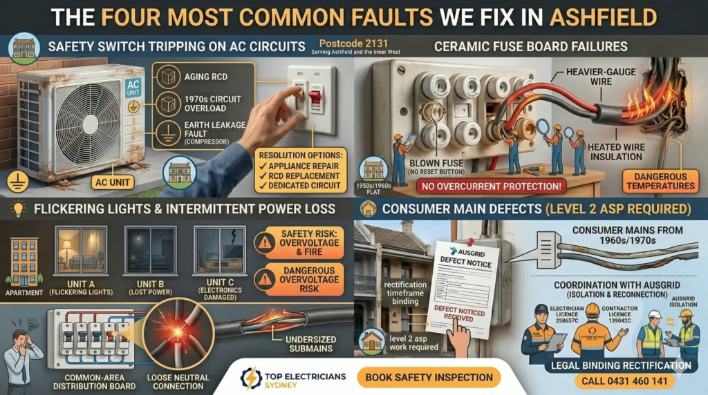 The Four Most Common Faults We Fix in Ashfield