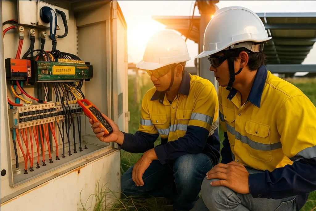 What domestic electrical faults can be identified and repaired?