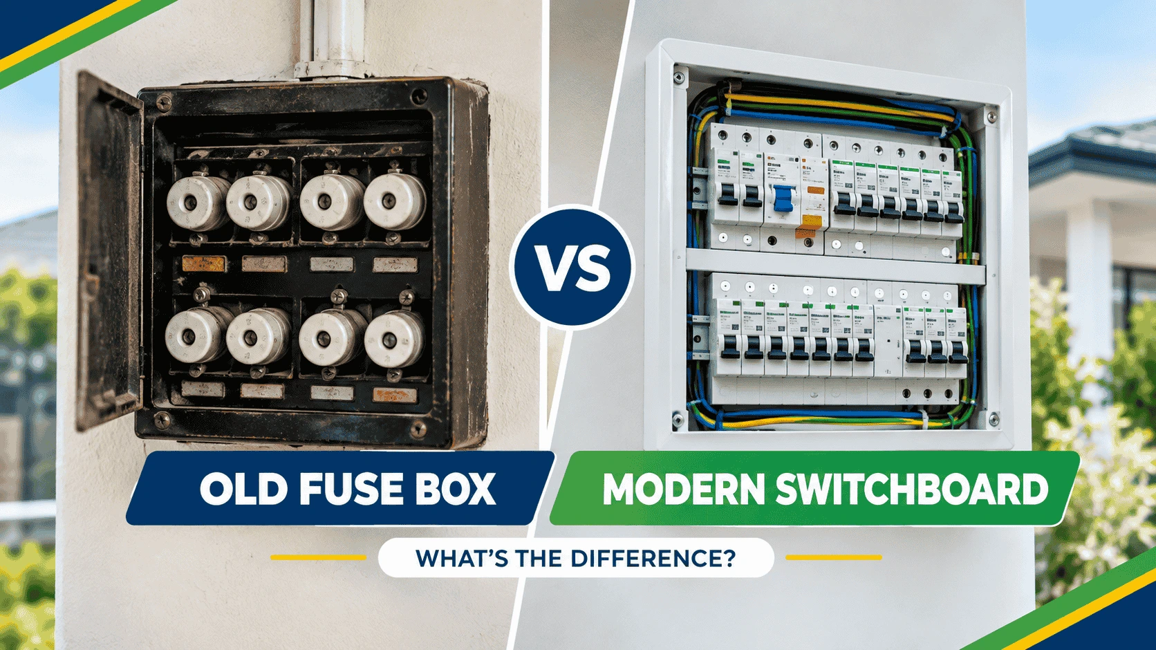 Old Fuse Box vs Modern Switchboard